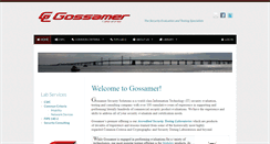 Desktop Screenshot of gossamersec.com