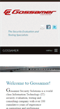 Mobile Screenshot of gossamersec.com